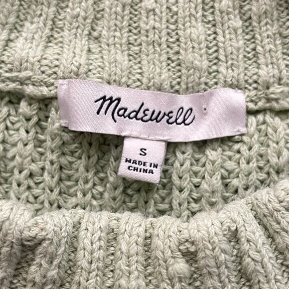 Madewell Shaker Sweater Tank Sunfaded Mint - Size: Small - Picture 5 of 8